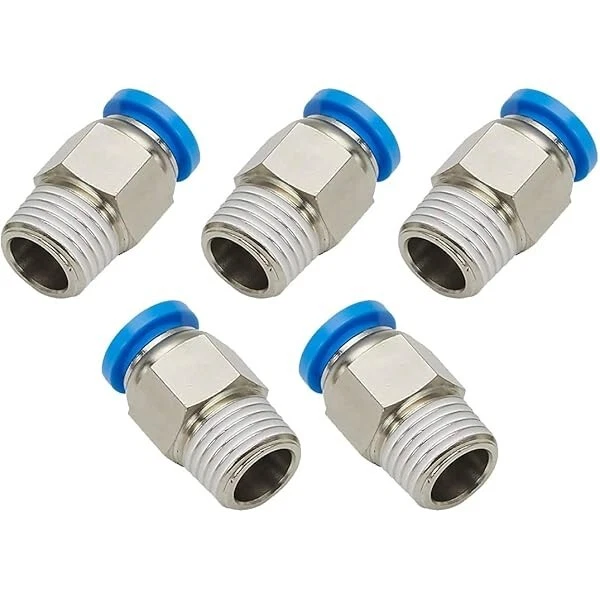100 Pcs, Pneumatic 6mm OD Tube x 1/4" NPT Male Connector Push to Connect Fitting - Image 4 of 4