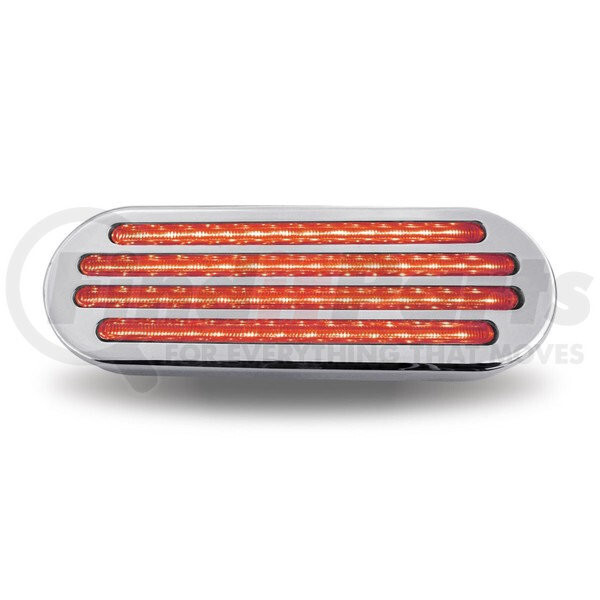 Trux Clear Red Stop, Turn Tail Oval Flatline LED Light