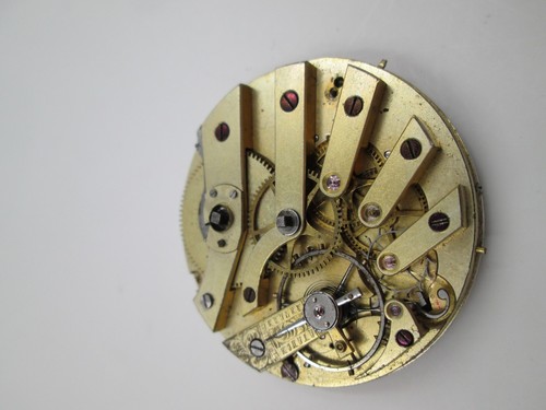 Máquina de puentes y esfera Juillard Freres & Morel. Siglo XIX. Suiza. Llaves - Imagen 6 de 6