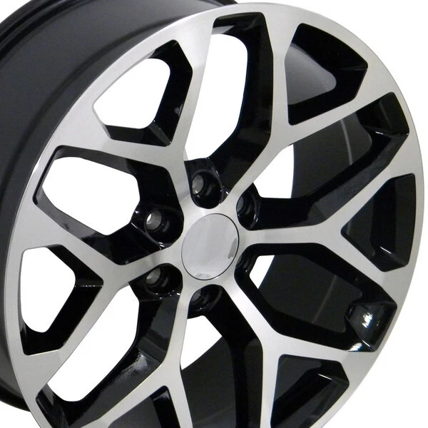 SNOWFLAKE WHEELS RIMS MACHINED GOODYEAR 275 55 20 TIRES CADILLAC ESCALADE DENALI - Изображение 4 из 4