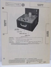 Howard W Sams Photofact Folder Radio Parts Manual Astrasonic T-3 Tape Recorder
