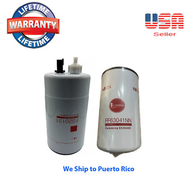 SET OF Fuel, Fuel Water Separator Filters FOR Cummins L9, B6.7 ...