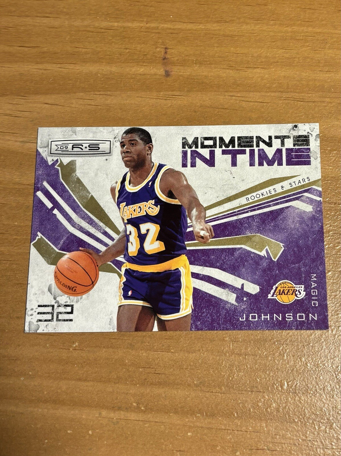 2009-10 Panini Rookies & Stars Moments In Time Magic Johnson Gold /500 Lakers SP