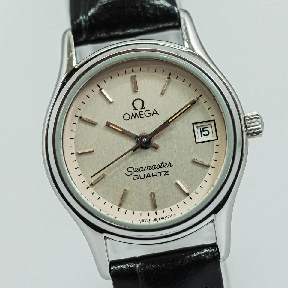 Sin Tarifas *CASI COMO NUEVO* Vintage OMEGA Seamaster Cal.1380 Cuarzo Plata 23mm Mujer Foto 3 de 4