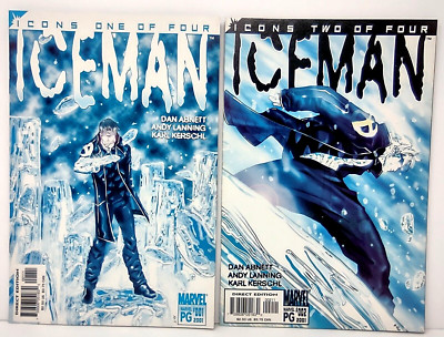 Iceman Volume 1 Issues 1 And 2 Steve Yu Cover Marvel Comics 2001-2002