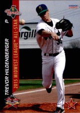 2015 Midwest League All-Star Game Choice 19 Trevor Hildenberger San Jose CA Card