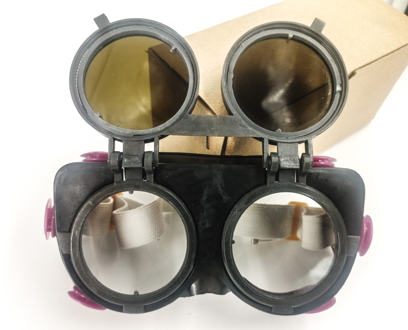 Znd2 Window 1999 Post-Soviet Safety Glasses Flip-up Welders Goggles Steampunk ЗНД2 ...