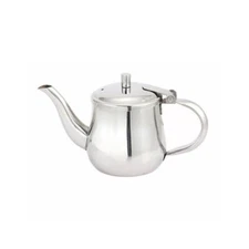Winco GS-10 10 oz. Stainless Steel Gooseneck Teapot