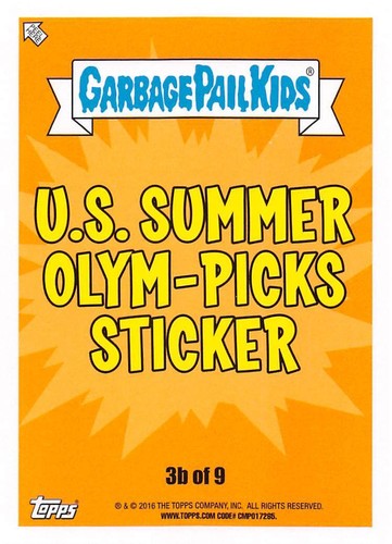 GARBAGE PAIL KIDS 2016 SERIES 1 AMERICAN AS APPLE PIE PICK-A-CARD BASE STICKERS - Picture 417 of 441