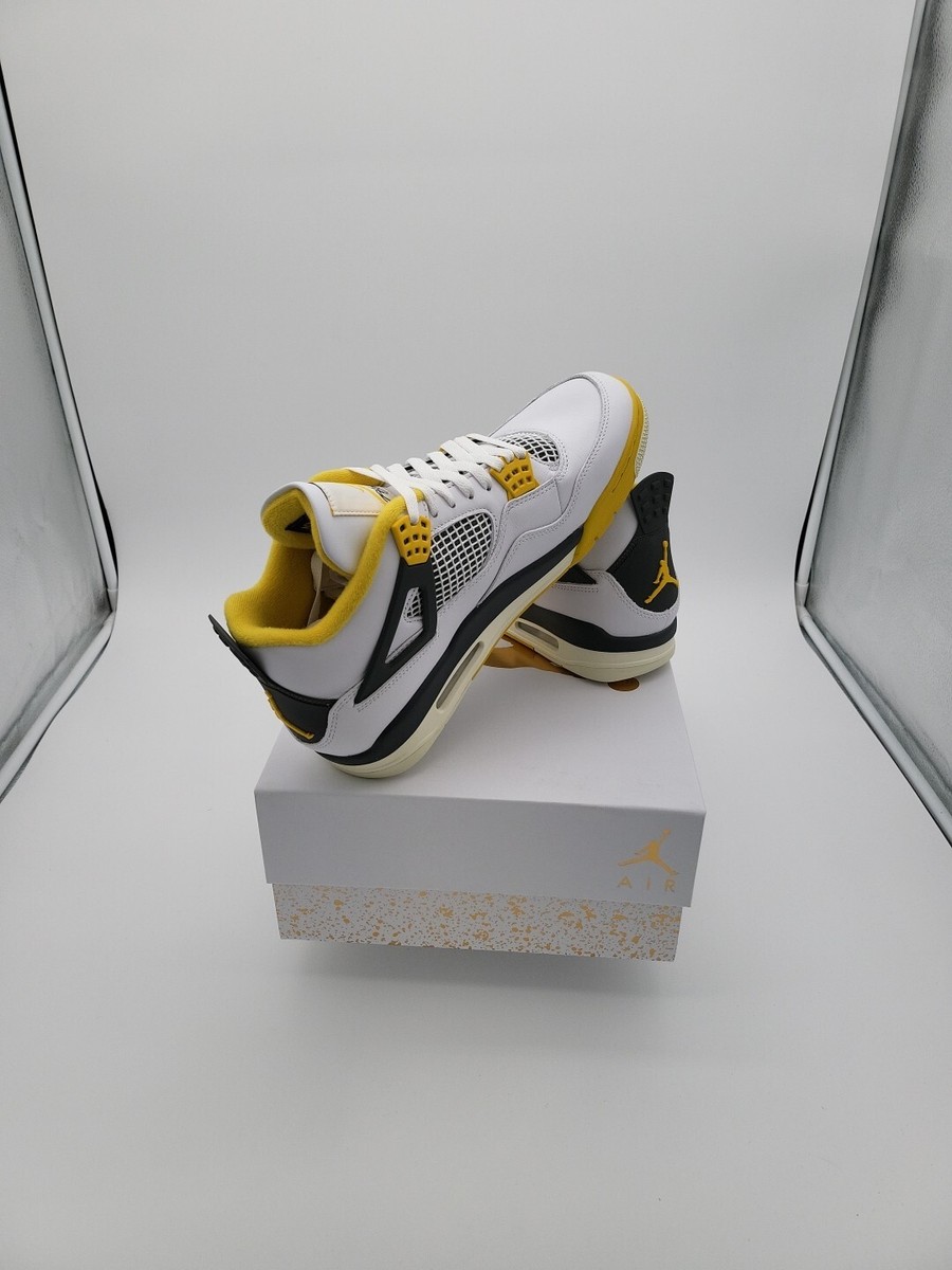 Women Air Jordan 4 Retro Vivid Sulfur AQ9129-101 Size 11W/9.5M