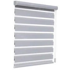 Custom Zebra Blinds Dual Roller Blind Horizontal Window Shade with Valance Cover