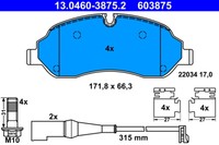 BremsbelÄGe Ford P. Transit 2.0/2.2 Tdci 14-