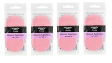 Equate 2 Piece Round Beauty Cosmetic Sponges Foundation Application 8 pcs