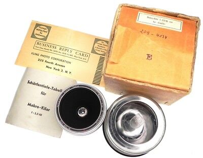 Kilfitt 4cm f3.5 Makro-Kilar E Exakta mount #2094174 | eBay Kilfitt 4cm f3.5 Makro-Kilar E Exakta mount #2094174 | eBay