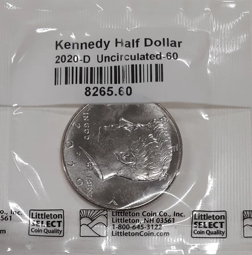 2020-D Kennedy Half Dollar Coin  UNC in Littleton Packaging