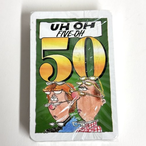 Vintage UH OH! Five-OH! 50 Single Deck Playing Cards Sealed Complete Funny Game - Picture 7 of 7