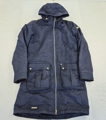 Regatta Coat 10 Navy Damen Polyester wasserdicht isoliert durchgehender Reißverschluss mittellang