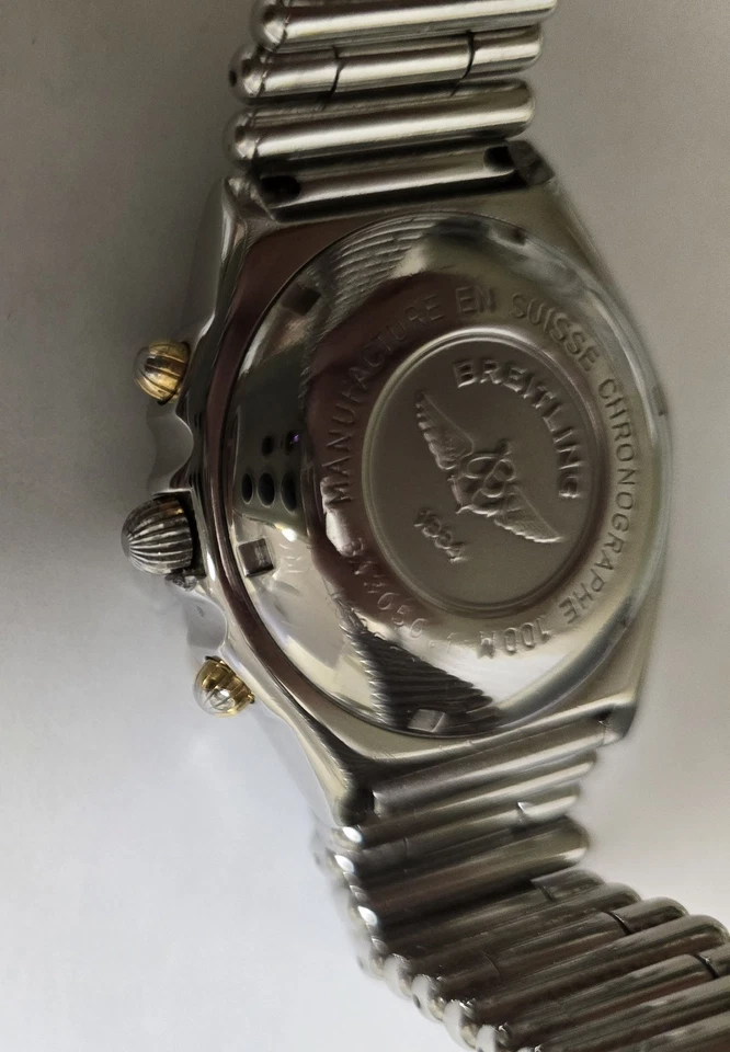 Breitling Bikora B13050 esfera azul, banda de plata bala, fantástico Foto 3 de 4