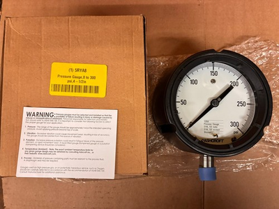 #ad #ad Ashcroft 1259 Process Pressure Gauge 0 300 PSI – New in Box $79.99