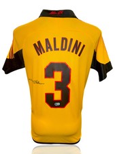 PAOLO MALDINI SIGNED AC MILAN 1999/00 100TH ANN 3RD SHIRT (ACG CERT AG17398)