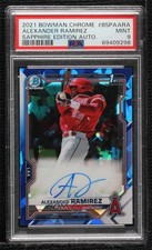 2021 Bowman Sapphire Edition Chrome Prospects Alexander Ramirez PSA 9 Auto 0m4r