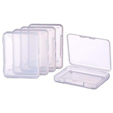 18 Pack 2.63x2x0.47 Inches Rectangle Clear Plastic Bead Storage Containers Bo...