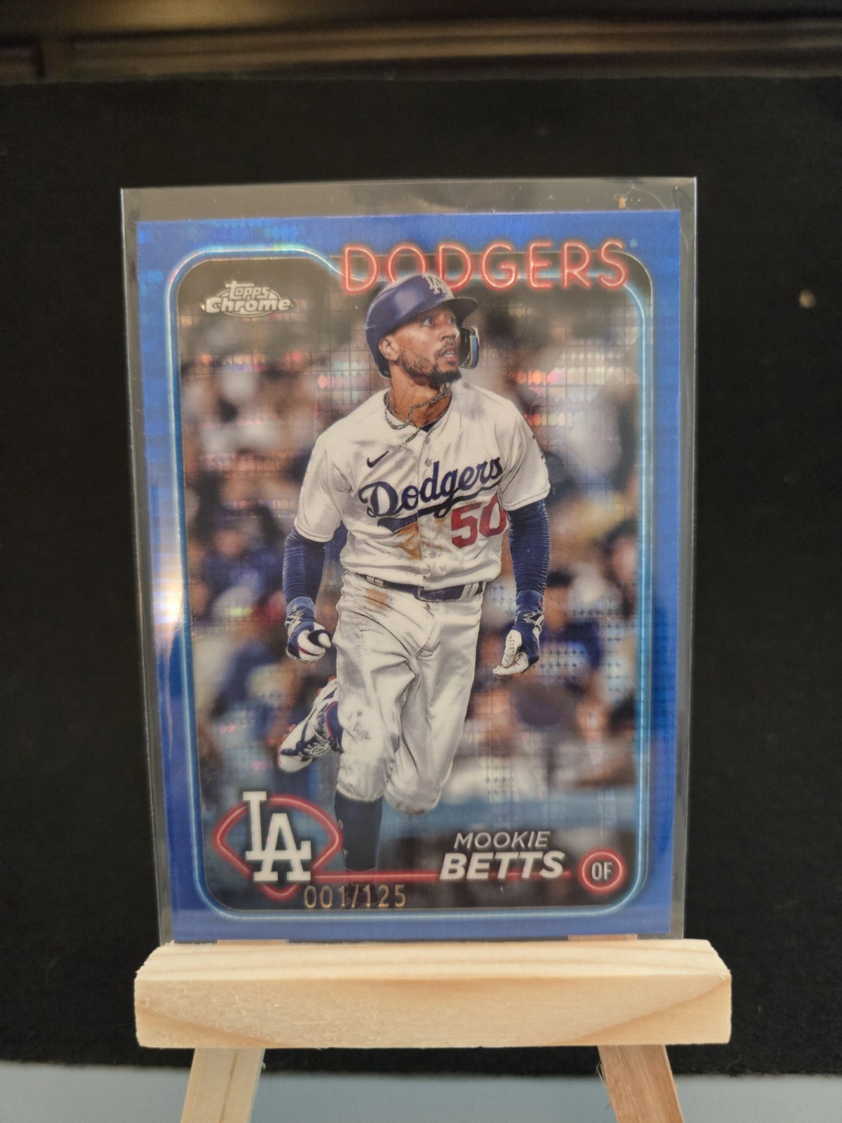 2024 Topps Chrome #296 Mookie Betts Blue Sonar Refractors 1/125
