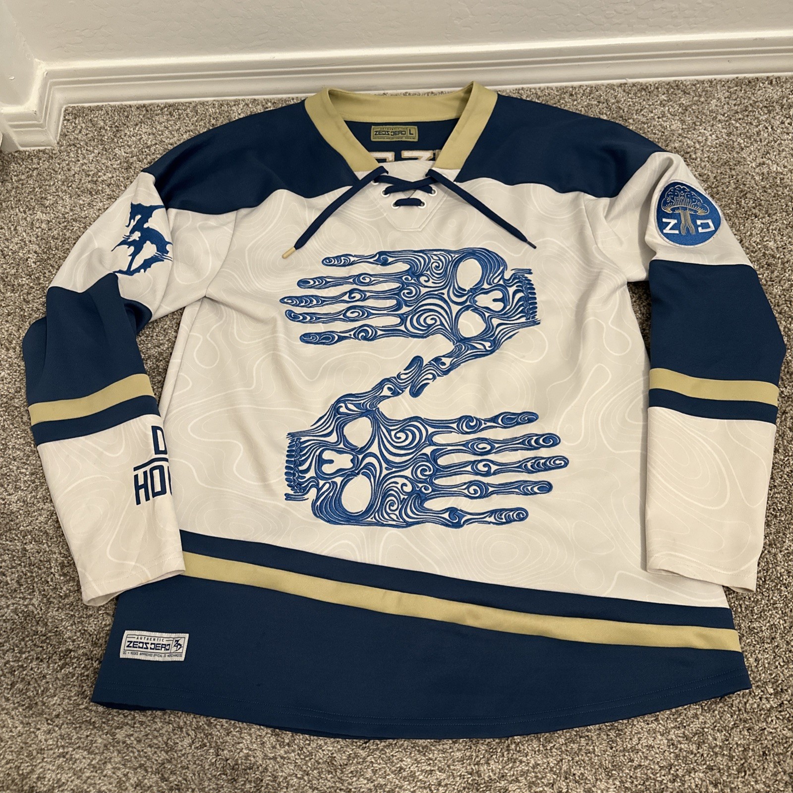'23 Winter Drop DJ Hockey Jersey Blue/Gold