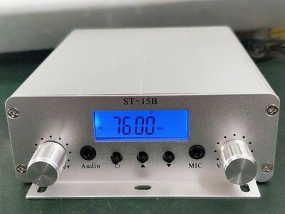 ST-15B 76MHz-108MHz 15W PLL FM stereo fm broadcast radio station #fv