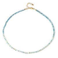 Cavill Halskette 64,15Ct Zirkon Welo Opal Vergoldet Damen Echtschmuck