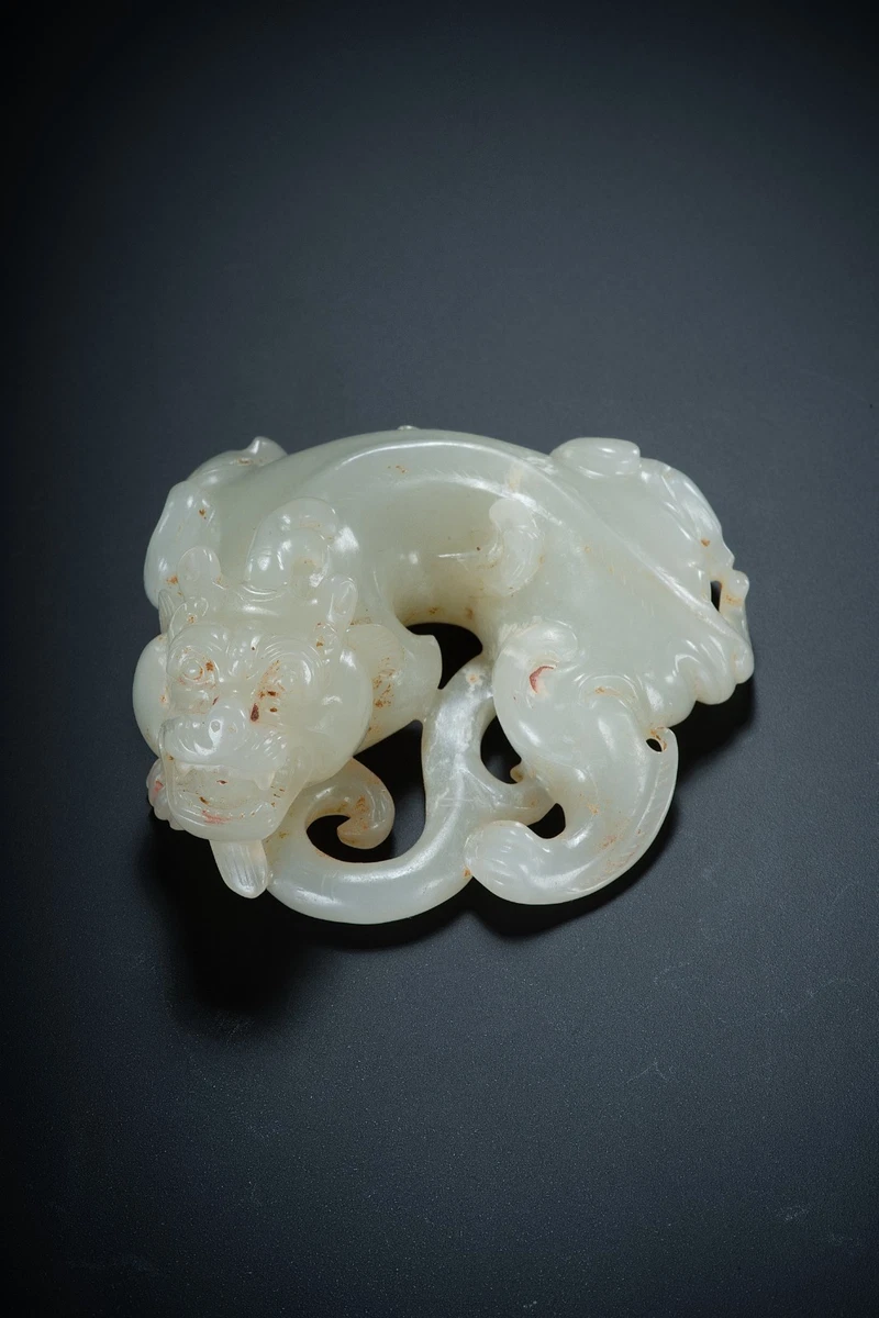 中国白砡　彫刻 白色　天然石　古董品 白玉中国风雕像、雕像| eBay