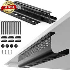Cable Management under Desk 26PCS - Cable Management Tray Kit Ventilated Hexagon