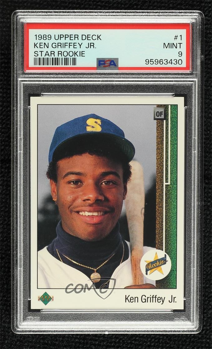 1989 Upper Deck Star Rookie Ken Griffey Jr #1 PSA 9 MINT Rookie RC HOF