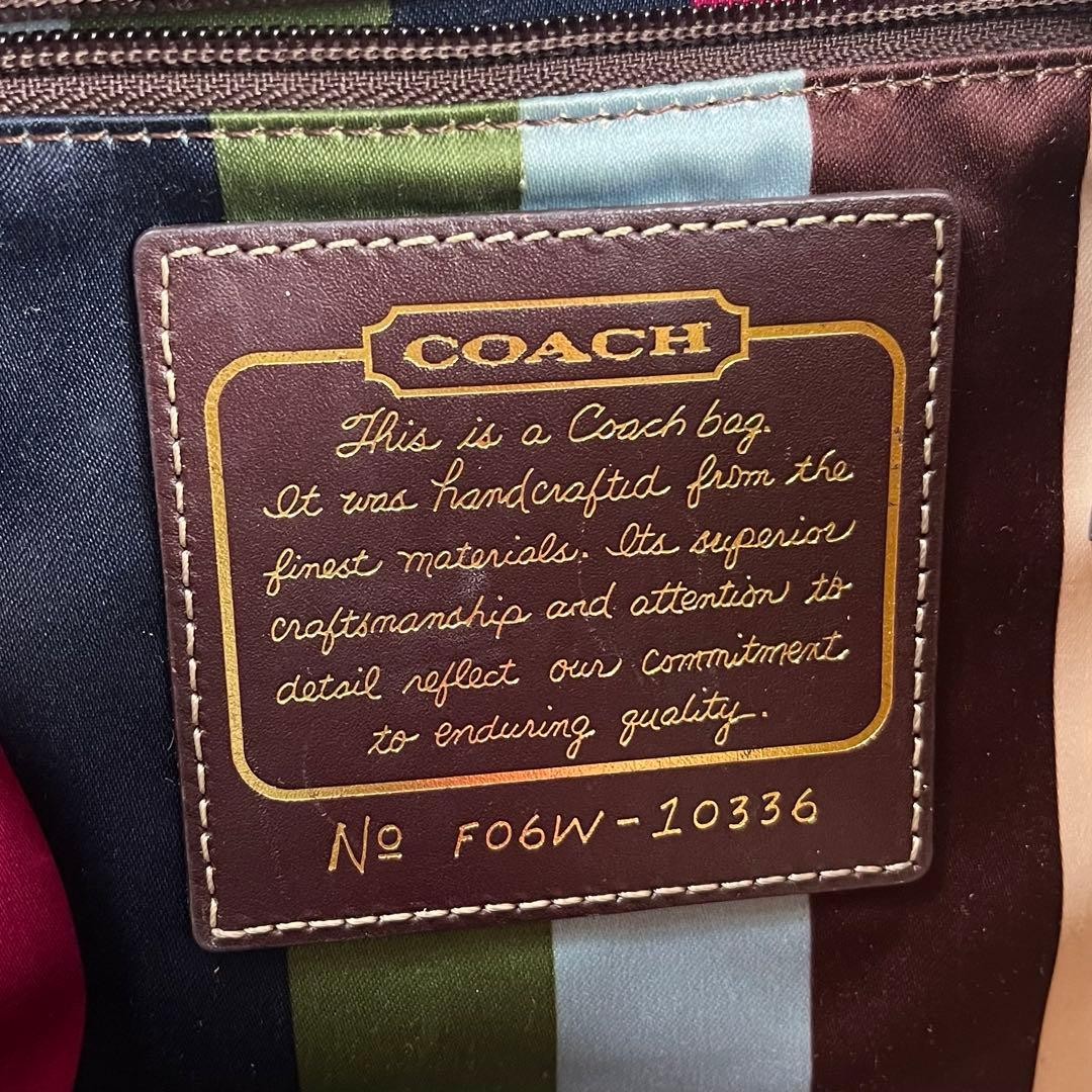 Coach Legacy Shoulder Bag Canvas Brown Authentic G0204591 thumbnail 9