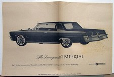 1964 Chrysler Imperial Wall Street Journal Advertisement November 13 1963