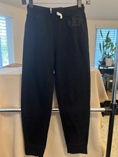Gap Kids Teen Size XXL 14/16 Fleece Jogger In True Black - EUC