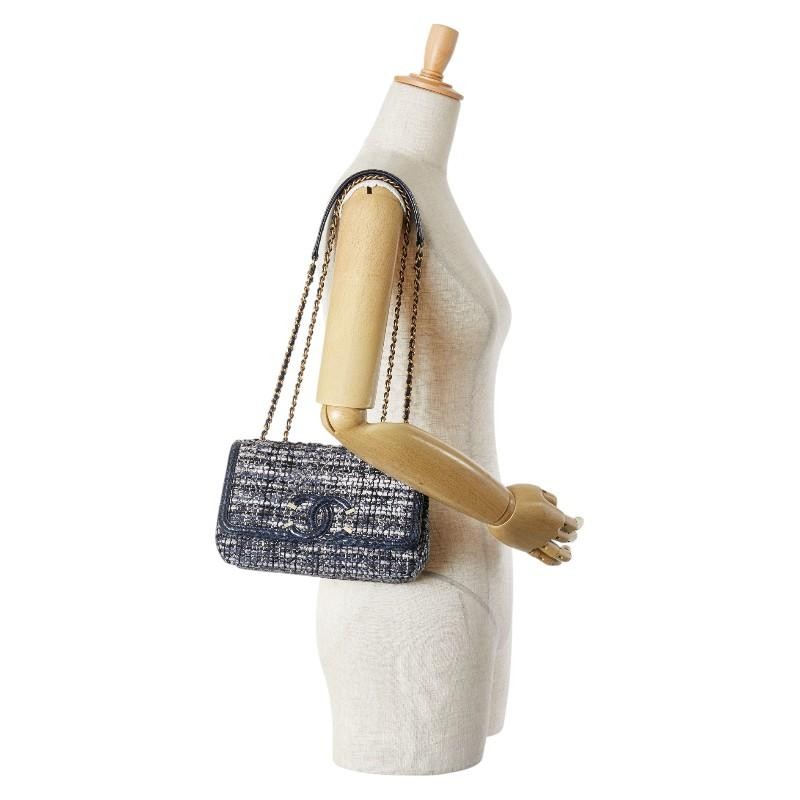 Chanel CC Filigree Coco Mark Python Embossed Chai… - image 8