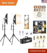 Softbox Photography Lighting Kit, 16'' x 16'' Professional Softbox Lighting K...