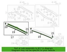 Honda 76630-TRT-A02 Right Wiper Blade 17-21 Clarity New Genuine