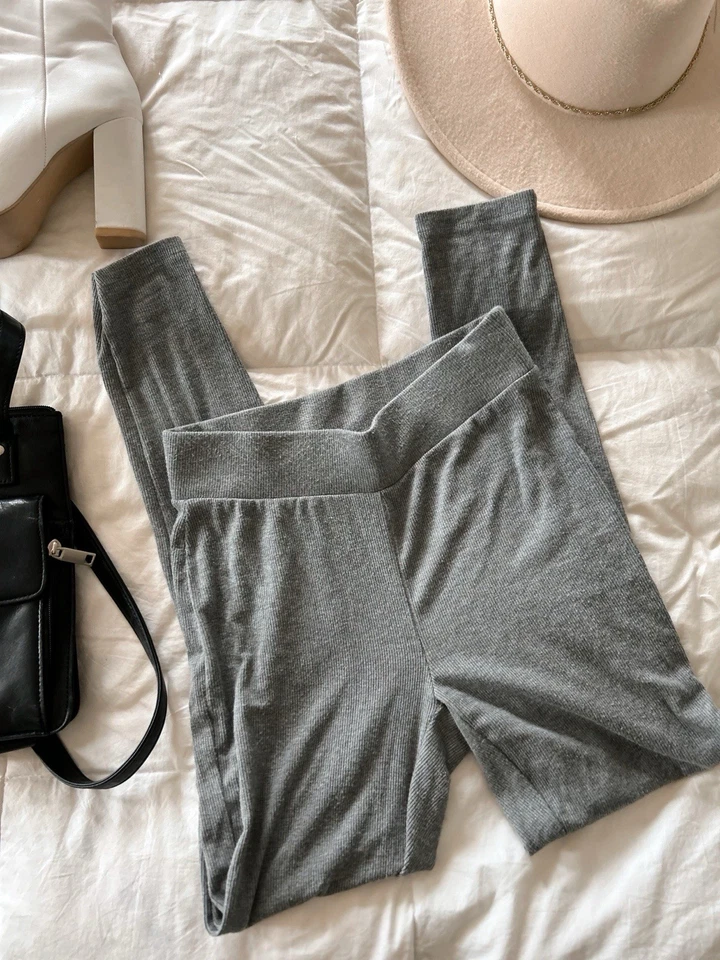 Leggings para mujer Soma grises suaves ligeros elásticos tiro alto XS Foto 4 de 4