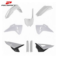 HONDA CRF250R CRF450R OEM POLISPORT PLASTIC KIT WHITE 2025- INC FORK GUARDS