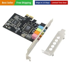 PCIe Sound Card for PC Windows,5.1 Internal Sound Card with Low Profile Brack...
