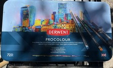 Derwent PROCOLOUR 72 pc. colored pencil Set.