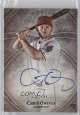 2014 Topps Five Star Auto 22/499 Chris Owings #FSA-CO Auto 1v1