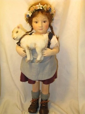 Plüschtier Steiff R John Wright Heidi mit Schneeflocke 2002