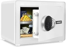1.0 Cu Ft Digital Safe Box with Alarm & Shelf, Security Money Safe for Home