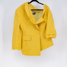 Jacquemus La Veste Baska Linen Blend Asymmetrical Structured Blazer Jacket 12