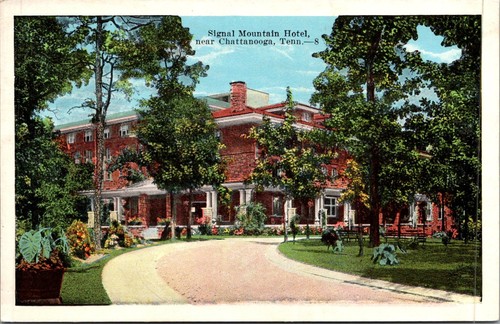 Signal Mountain Hotel Resort Near Chattanooga TN Vintage Postcard 4P16-4