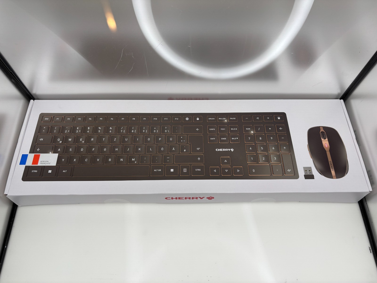 Souris et clavier sans fil CHERRY DW 9100 SLIM rechargeable PC Mac