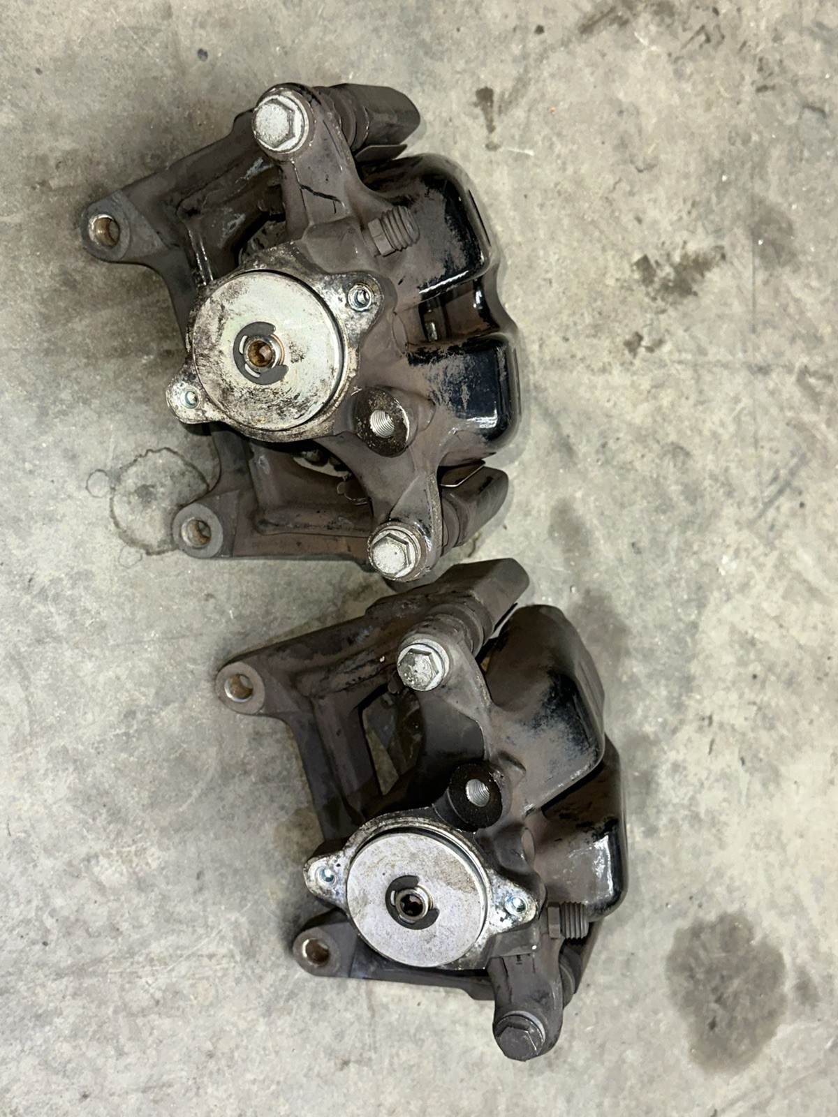 06-12 Bentley Continental Rear Left & Right Side Brake Calipers Set Oem